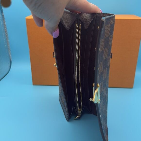 Louis Vuitton Damier Ebene Portefeuille Venice Wallet- box, dust bag, gift set - Picture 4 of 9